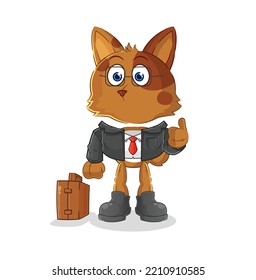 The Dog Office Worker Mascot. Cartoon Vector