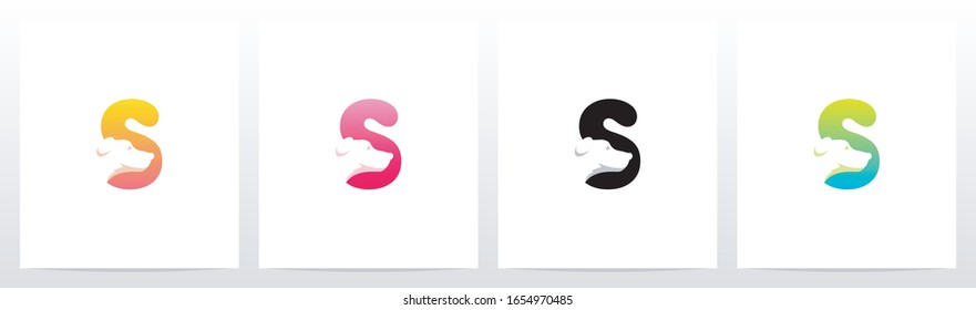 Dog On Letter Logo Design S