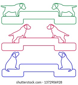 dog on the sign