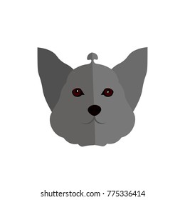 Dog on a white background. Vector illustration.