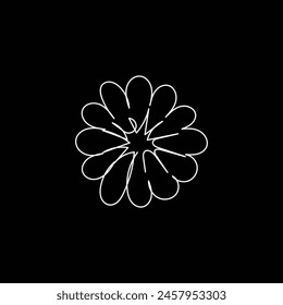 dog one line art design, logo design minimal design 