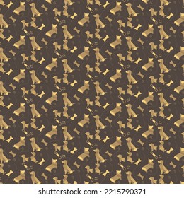 Dog Origami design pattern can be used for pattern, clothes, wallapapper design needs