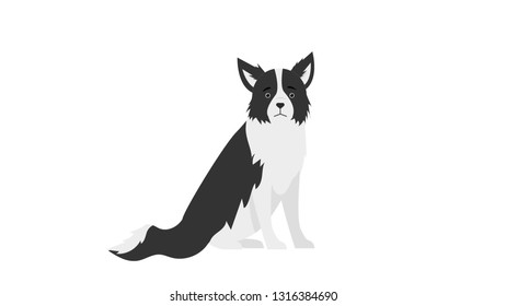 Dog outline cartoon pet isolated vector illustration