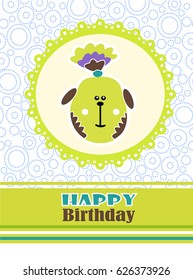 Dog party card design