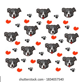 Dog pattern Background. Dogs for Shirt and Vector background pattern.   Glass or handkerchief pattern