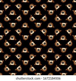 Dog pattern, illustration, vector on white background.