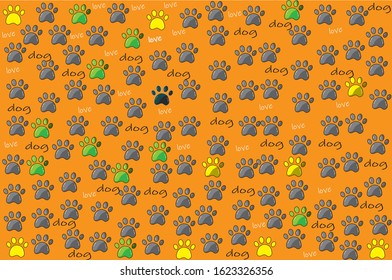 dog pattern nice pink blue