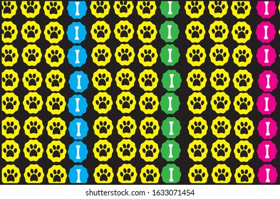 Dog pattern seamless vector kids