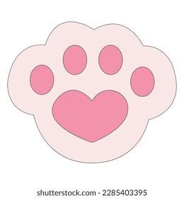 Hundehaken oder Katzenpflaster, Vektorgrafik, perfekt für die Dekoration
