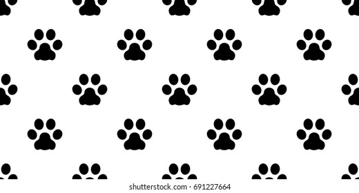 Dog Paw Cat Paw kitten puppy vector Seamless pattern wallpaper background