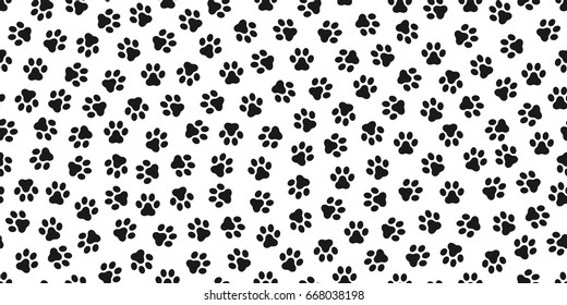 Dog Paw Cat Paw Kitten Vector Seamless Pattern Wallpaper
