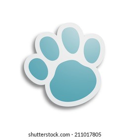 Dog paw - eps10 vector illustration.