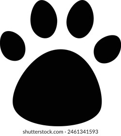 Dog Paw flat vector illustration