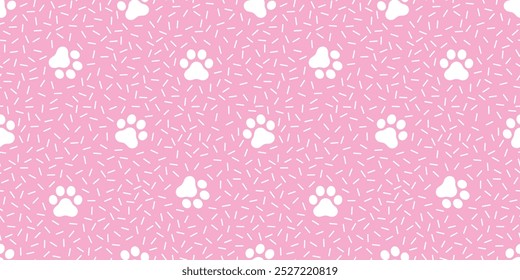 pegada de pata de cão desenho animado padrão sem costura