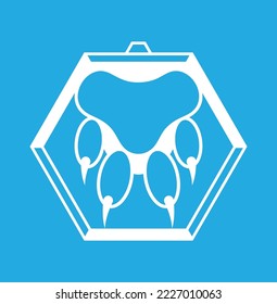 Dog paw footprint vector set. animal paw print laser cut