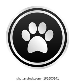 Dog paw icon 