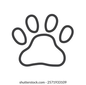 Dog Paw icon. Cat paw icon. Animal foot print. Vector illustration