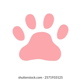 Dog Paw icon. Cat paw icon. Animal foot print. Vector illustration