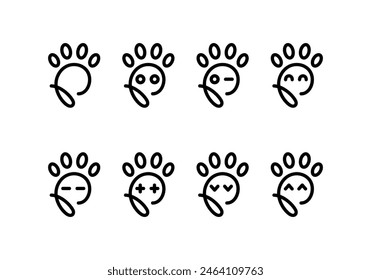 Dog Paw Icon Design Illustration , suitable for your design needs, logo, illustration, animation, etc.