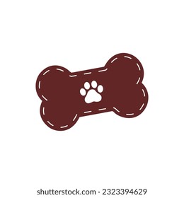 dog paw icon, paw footprint illustrator