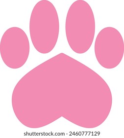 dog paw icon sign, dog paw design element