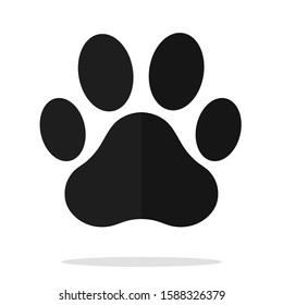 Paw Icon Simple Dog Stock Vector (Royalty Free)