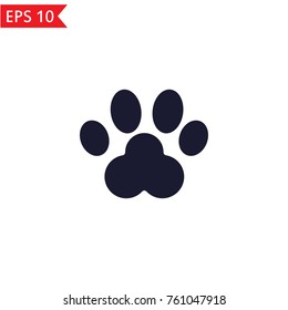 Dog paw icon Vector.