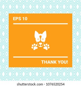 Dog, paw - logo, symbol, protect sign