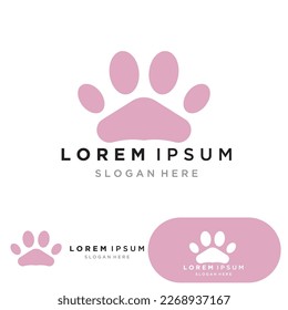 Dog paw Logo and symbol vector