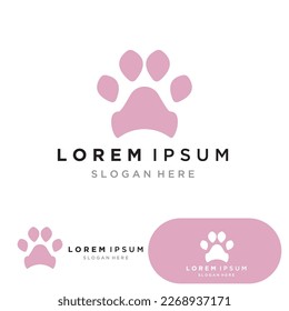 Dog paw Logo and symbol vector