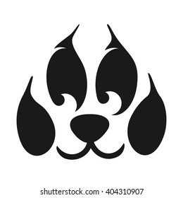 Dog Paw Logo Vector Stock Vector (Royalty Free) 404310907 | Shutterstock