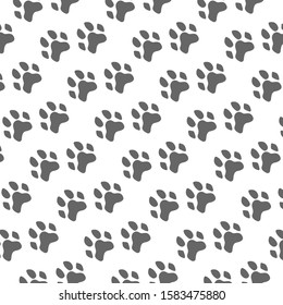 dog paw pattern background. animal abstract pattern