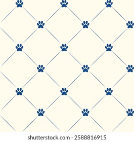 dog paw pattern vector design illustration