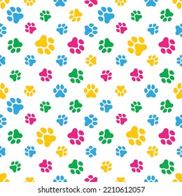 Cat Paw Print Clipart Animal Footprints Stock Vector (Royalty Free ...