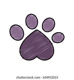 dog paw print icon