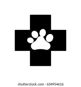 dog paw print icon