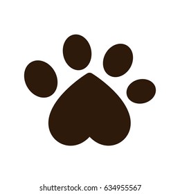 dog paw print icon