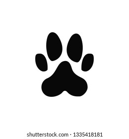 Dog paw print, icon. Element of simple icon for websites, web design, mobile app, infographics. Thick line icon for website design and development, app development