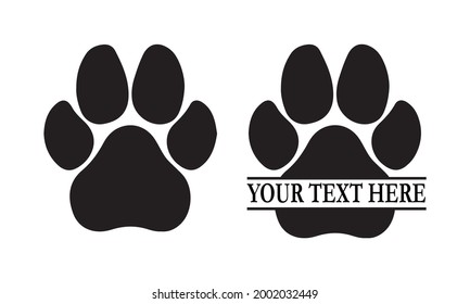 Vector monograma de impresión de trineo de perro y imágenes