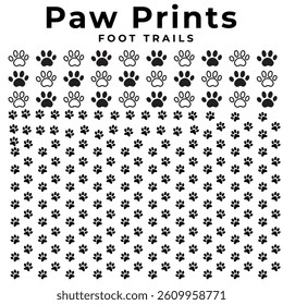 Dog paw print seamless victor

