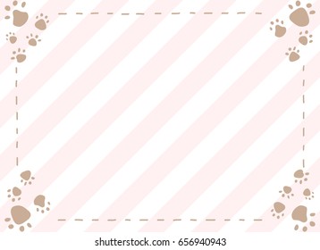 dog paw prints frame