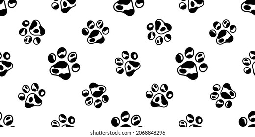 dog paw seamless pattern cat footprint cow skin bear vector french bulldog cartoon scarf tile background repeat wallpaper illustration doodle design