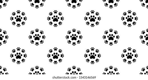 dog paw seamless pattern footprint vector french bulldog icon cartoon scarf isolated repeat wallpaper tile background doodle illustration design