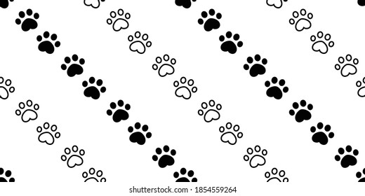 dog paw seamless pattern footprint cat french bulldog puppy vector pet cartoon repeat wallpaper tile background scarf isolated doodle illustration design