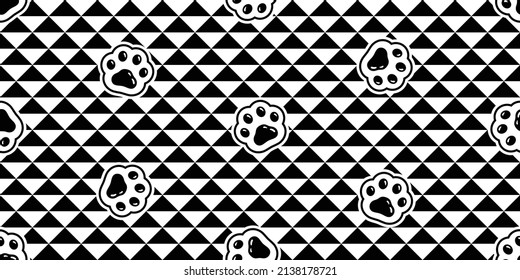 dog paw seamless pattern footprint triangle french bulldog vector puppy pet breed cartoon doodle repeat wallpaper tile background illustration design isolated