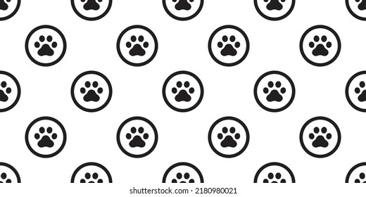 dog paw seamless pattern footprint polka dot vector french bulldog pet puppy breed cartoon doodle tile background repeat wallpaper illustration design scaf isolated