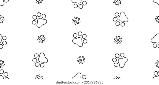 dog paw seamless pattern footprint french bulldog vector puppy bone food pet toy breed cartoon doodle repeat japan scarf wallpaper tile background illustration design isolated