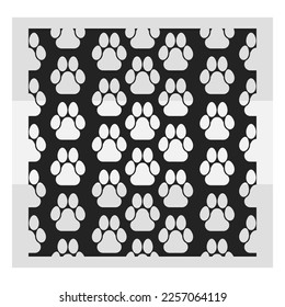 Patrón sin soldadura de garra de perro, Patrón de garra de perro, Svg de garra de perro, Svg de patrón sin soldadura, Ilustración de vectores sin soldadura, Vector de patrón, Eps