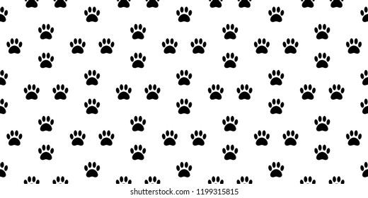 dog paw seamless pattern vector french bulldog tile background scarf isolated wallpaper