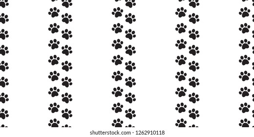 Dog Paw seamless pattern vector footprint french bulldog cartoon scarf isolated repeat wallpaper tile background illustration cartoon